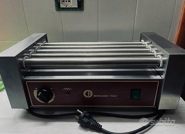 Cuocisalsicce professionale a rulli  acciaio inox