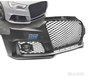 PARAURTI ANTERIORE AUDI A3 8V 12-16 LOOK RS3 NERO 
