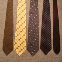 5 cravatte in seta
