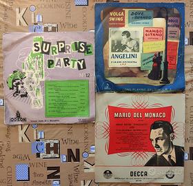Lotto n.3 dischi 33 giri (10") con copertine