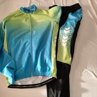 Pedali e completo da ciclismo invernale taglia M