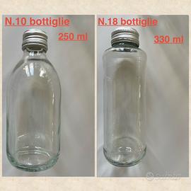 Bottiglie di vetro 330 e 250 ml