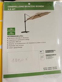 Ombrellone diametro 350