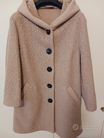 Giaccone donna in lana beige taglia L