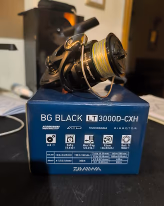 Mulinello Daiwa BG Black LT 3000D Cxh + trecciato