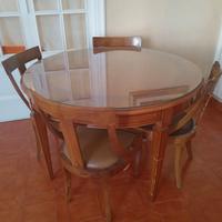 Tavolo tondo da pranzo stile impero