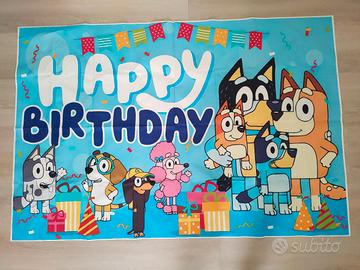 Sfondo Bluey Happy birthday 