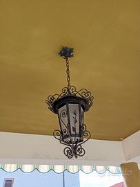 Lampadari in ferro battuto 