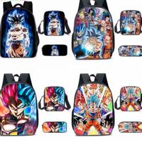Zaino scuola Dragon Ball Set 3 pezzi. Stampa 3D 🐉💥