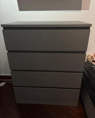 Cassettiera 4 cassetti Ikea - Grigio (80x48x100cm)
