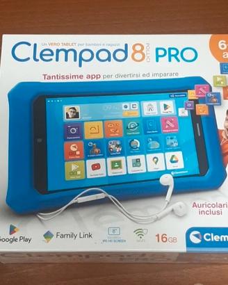 Clempad 8 Pro, 6-12 anni, sigillato.