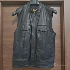 Leatherick Anarchy Gilet da motociclista