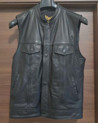 Leatherick Anarchy Gilet da motociclista