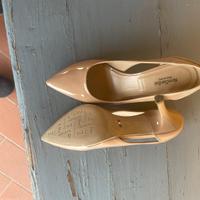 Décolleté beige pelle lucida tg 37 molto chic
