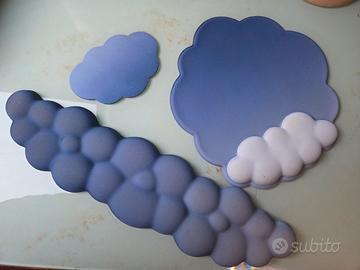 Cloud Keyboard Poggiapolsi e Mouse Pad Supporto pe