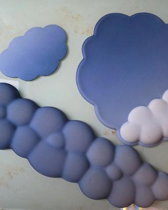 Cloud Keyboard Poggiapolsi e Mouse Pad Supporto pe