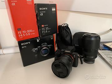 Sony a7iii/sony fe70-300 f4.5-5.6/sony fe35 f1.4