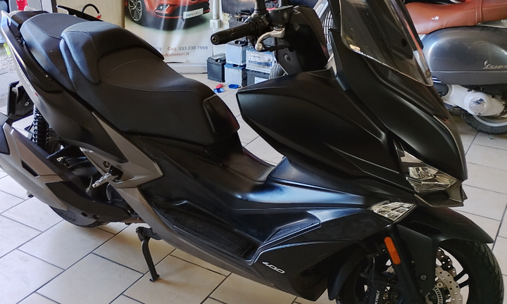 Kymco xciting 400i S ABS fine 2018 nero satinato