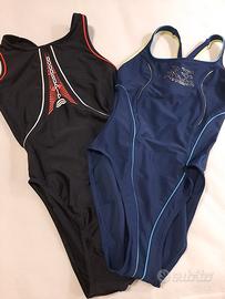 2 costumi donna nuoto Aquarapid nuovi TG 40 italia