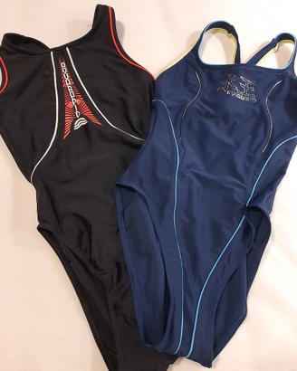 2 costumi donna nuoto Aquarapid nuovi TG 40 italia