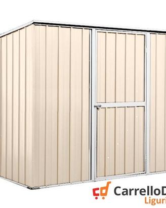 Casetta box giardino Acciaio 260x185cm avorio