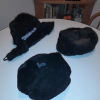 Set colbacchi in vera pelliccia