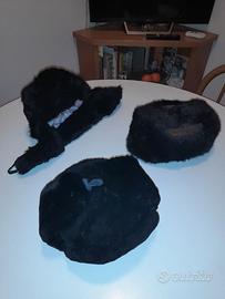 Set colbacchi in vera pelliccia