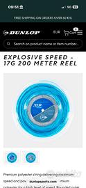 Dunlop explosive speed 200m 1.25mm