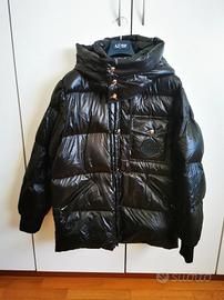 Moncler giubbotto piumino uomo L (2) nero lucido