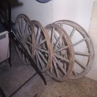 ruote antiche da carro originali