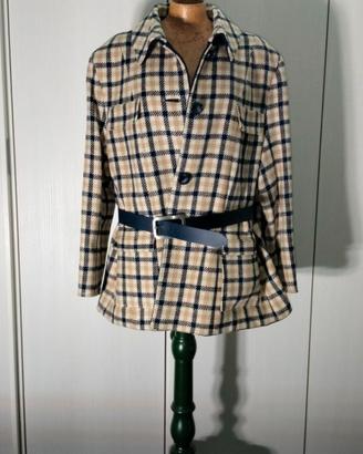 Cappotto vintage sartoriale in tartan