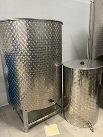 Silos in acciaio per olio/vino