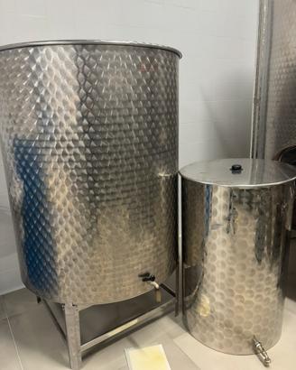 Silos in acciaio per olio/vino