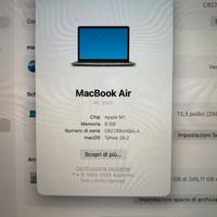 Apple MacBook Air m1 256 gb