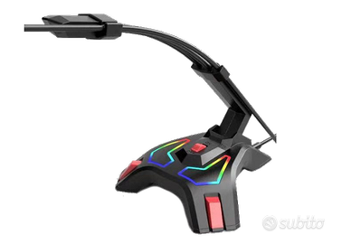 Microfono gaming Gammec luce RGB con USB cavo 1.5