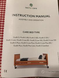 Letto elettrico con materasso decubito