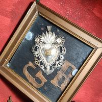 voto sacro cuore in argento fine 800