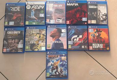 GIOCHI PS4  e PS5  VARI TITOLI