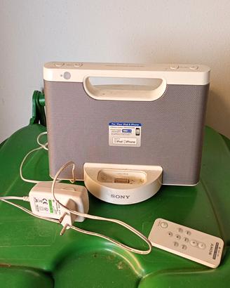 dock speaker portatile Sony RDP-M5iPper iPod e iP