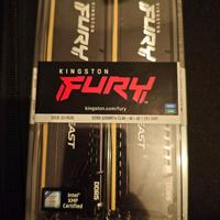 DDR5 KINGSTON FURY BEAST KIT 32GB 5200MHz  CL40