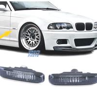 FRECCIE LATERALI BMW E46 98-05 VETRO CHIARO NERO