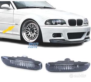 FRECCIE LATERALI BMW E46 98-05 VETRO CHIARO NERO