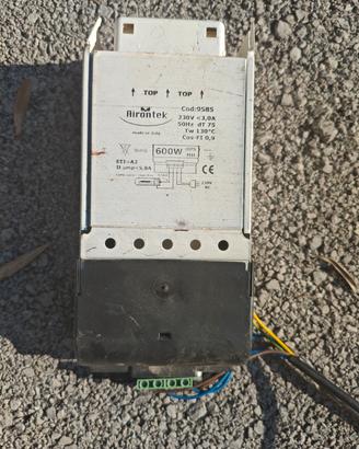 Reattore Magnetico Aironttek 600W HPS/MH - Ballast