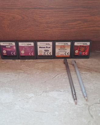Lotto 5 Giochi e pennini Nintendo DS