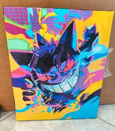 Dipinto su tela Pokemon Gengar