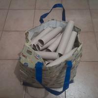 x50 tubi rotoli di scottex vuoti per artigianato