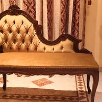 DIVANETTO/PANCA VINTAGE IN LEGNO STILE CLASSICO