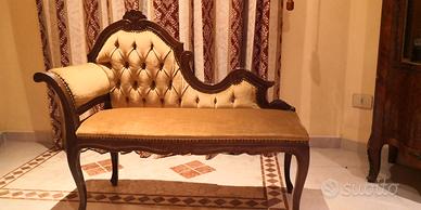 DIVANETTO/PANCA VINTAGE IN LEGNO STILE CLASSICO