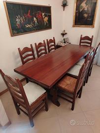 Tavolo fratino in noce massello 