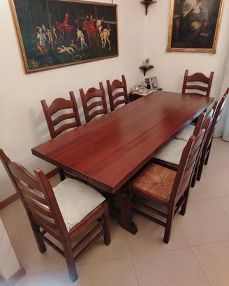 Tavolo fratino in noce massello 